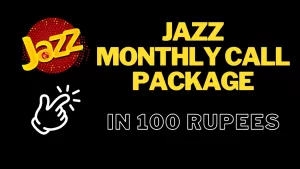 jazz call pkg in 100 rupees monthly