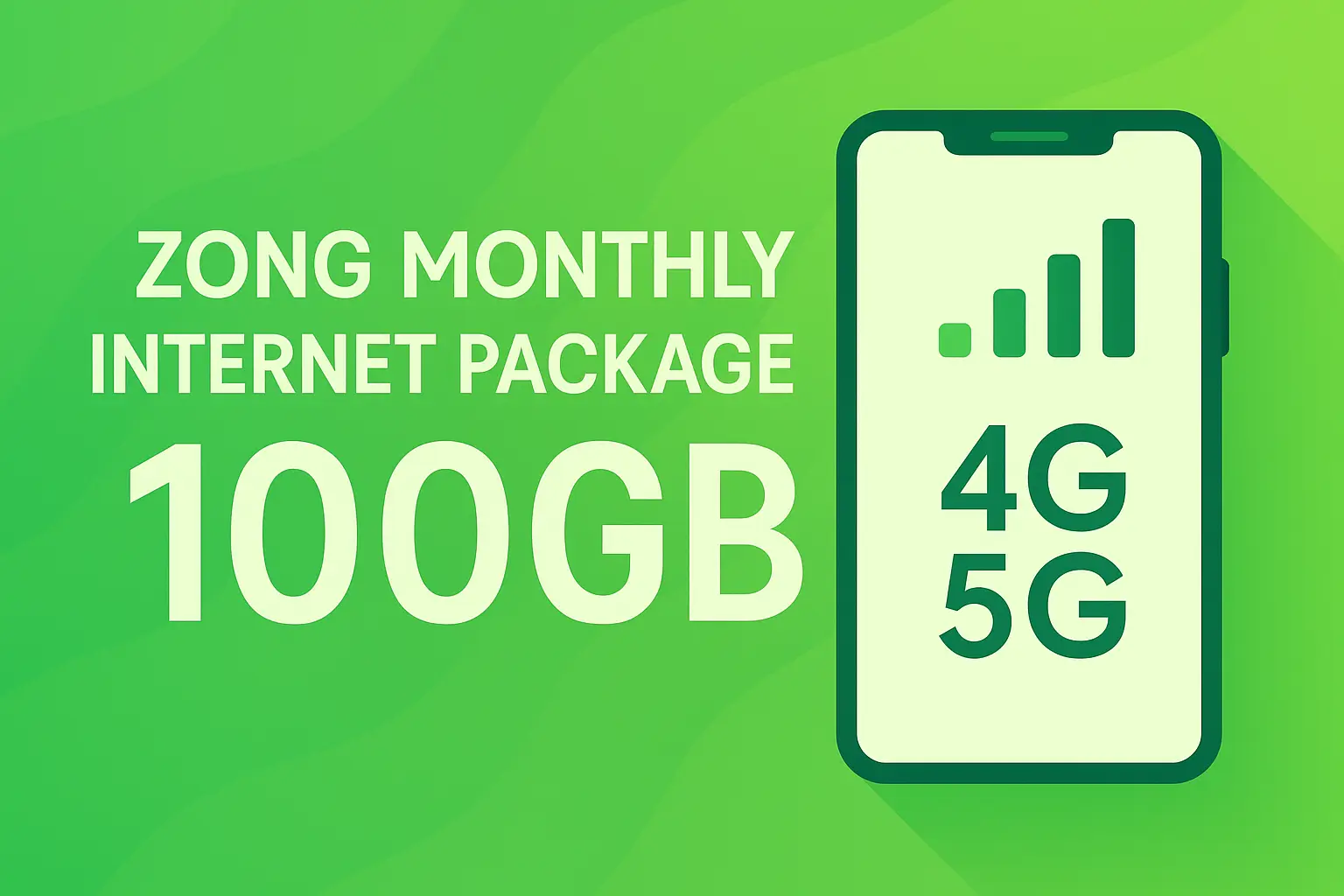 zong monthly internet package 100gb price and code.